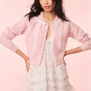 LoveShackFancy Soft Pink cardigan